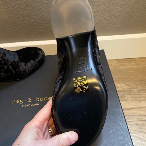 NIB - Rag & Bone Drea Black Velvet Boot - size 6.5 - Picture 11 of 14